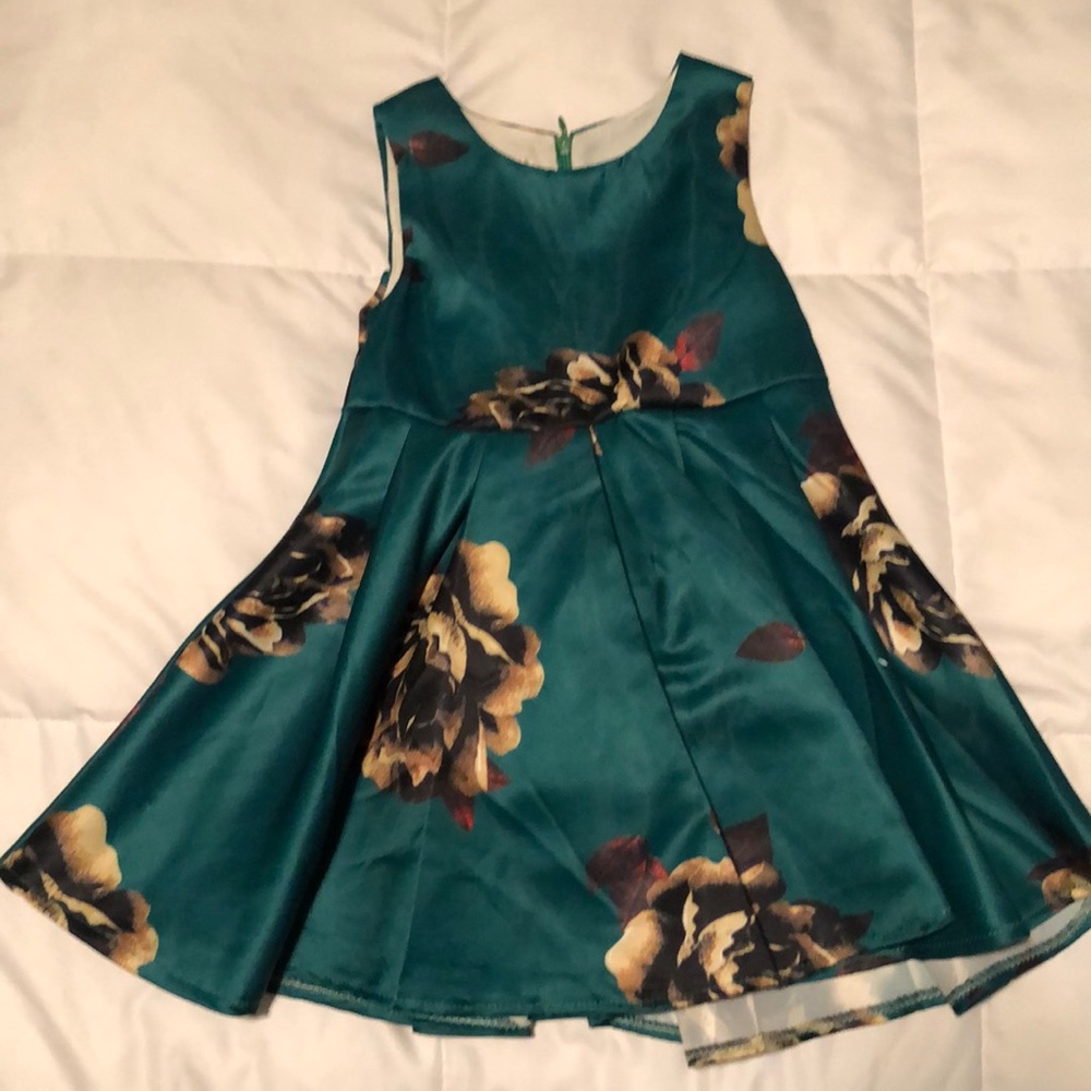 Formal Green Flower Dress